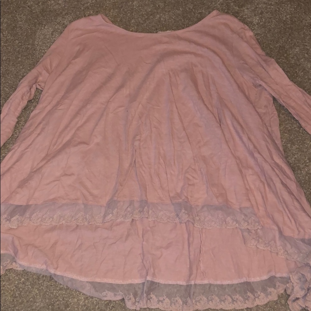Top with lace detail